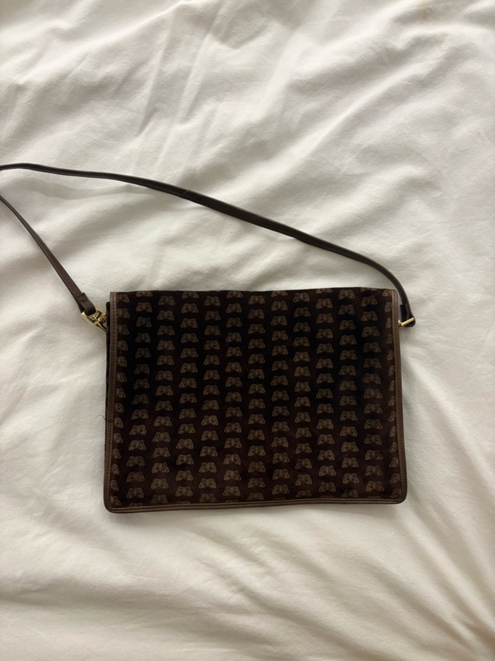 Bottega Veneta Brown Patterned Crossbody Bag